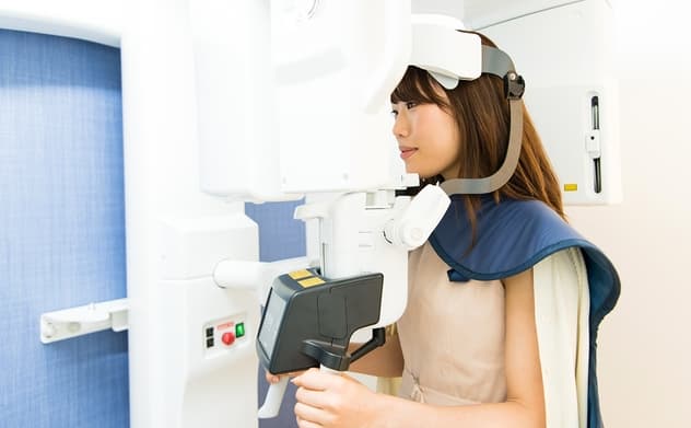 デンタルレントゲンの写真